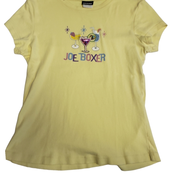 Joe Boxer Y2K Cocktails Top Yellow - Picture 1 of 5